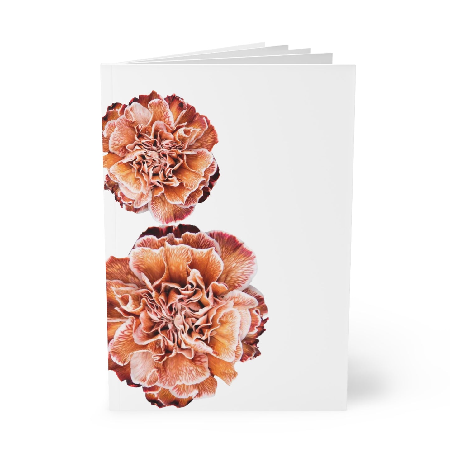 Amber Carnations A5 Notebook