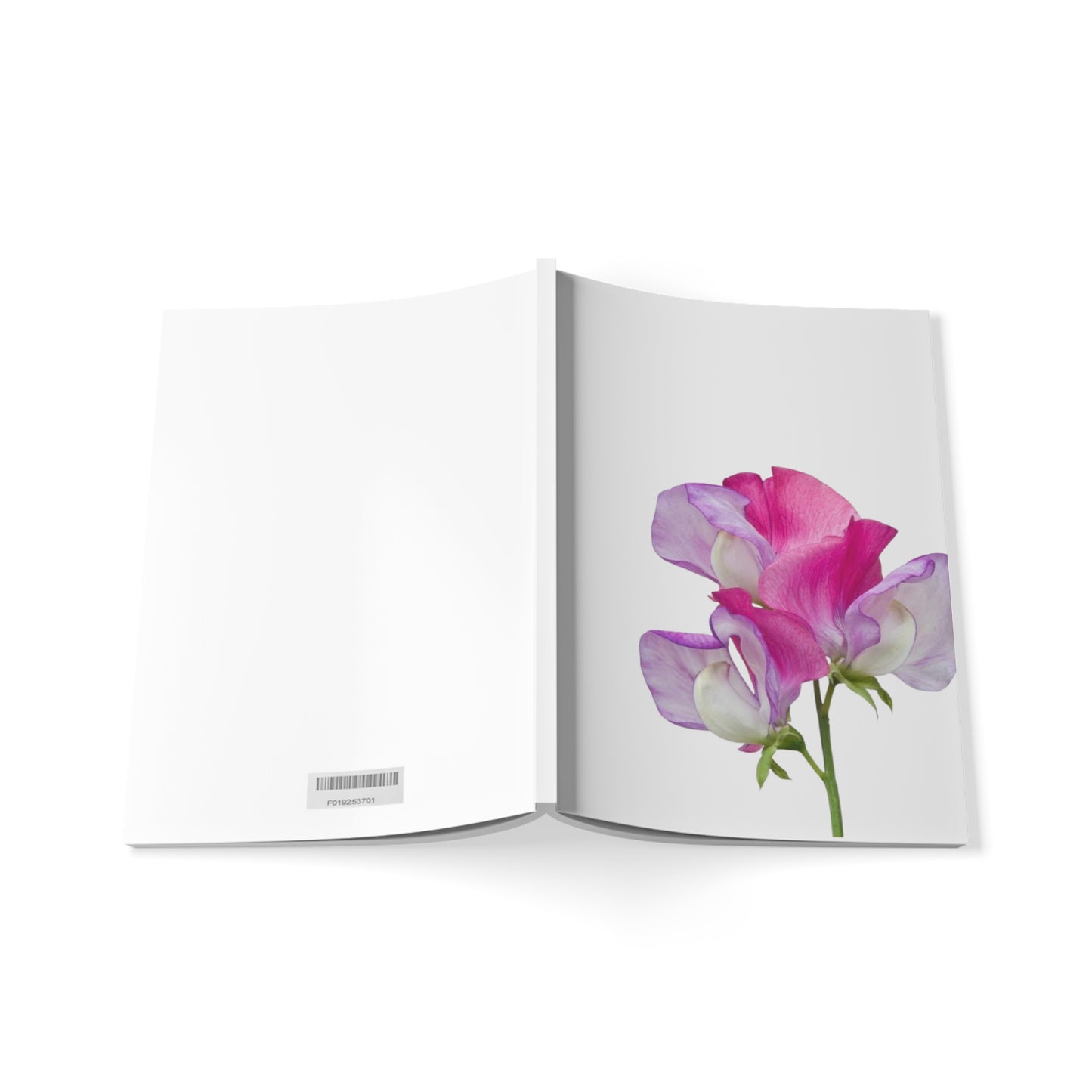Pink Sweet Pea Notebook A5