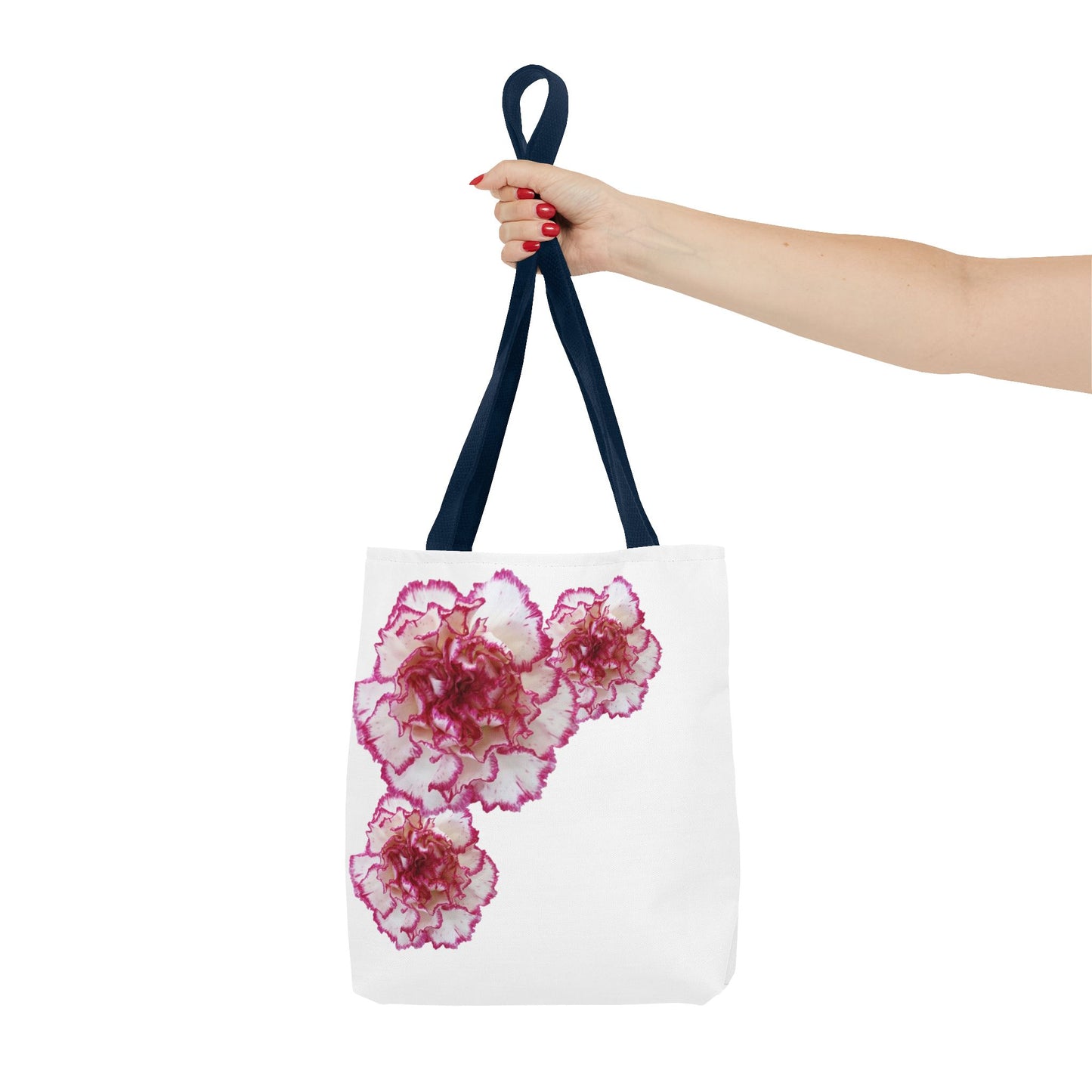 Pink and White Carnation Tote bag