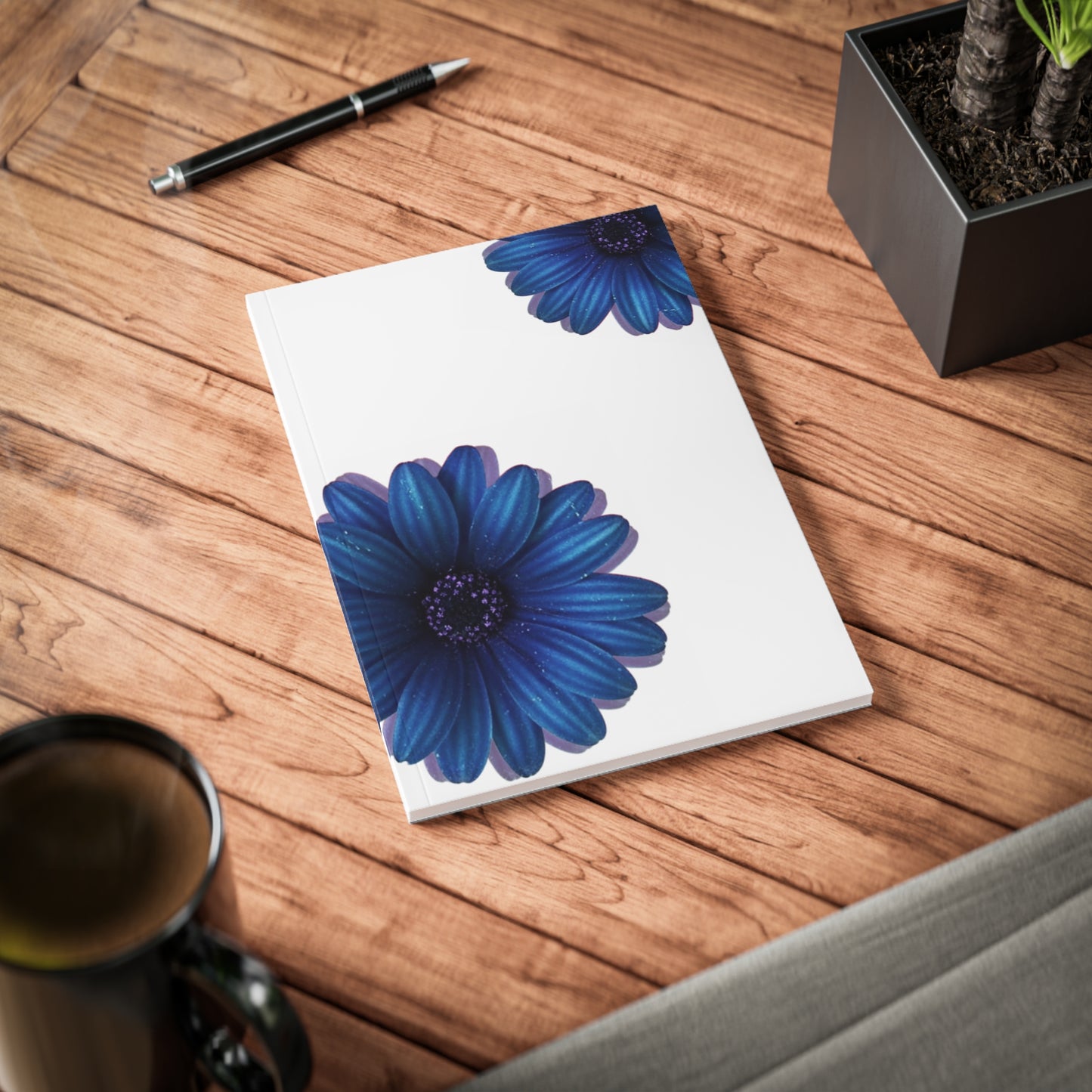 Blue Dahlia Notebook A5