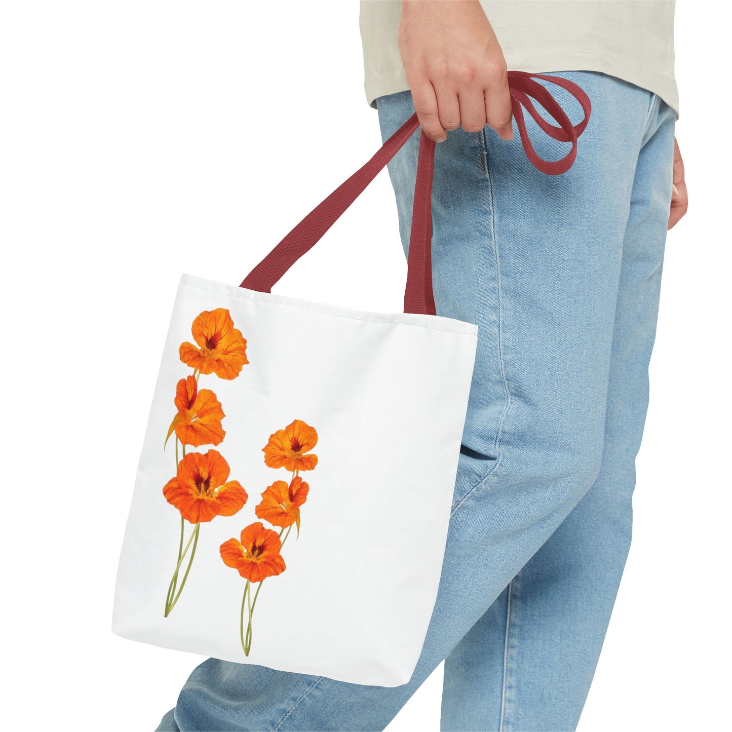 Orange Flower Tote Bag