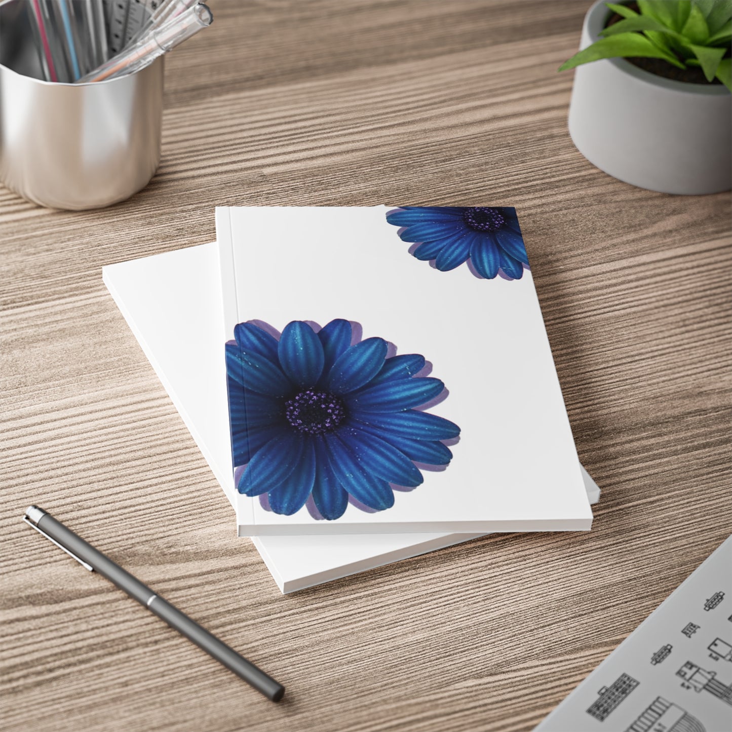 Blue Dahlia Notebook A5