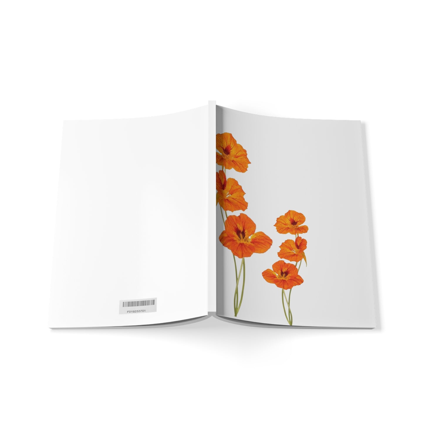Orange Flower Notebook A5