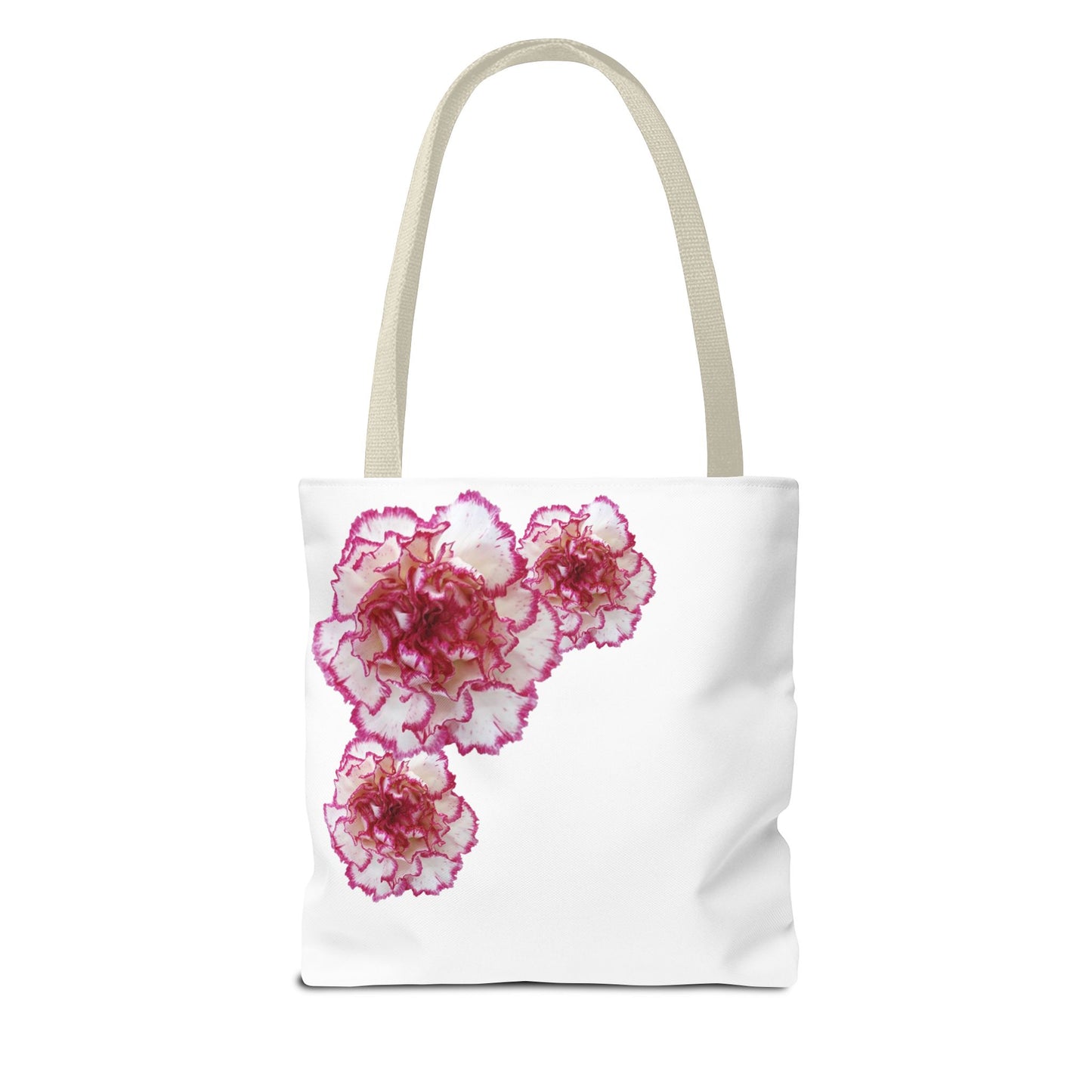 Pink and White Carnation Tote bag