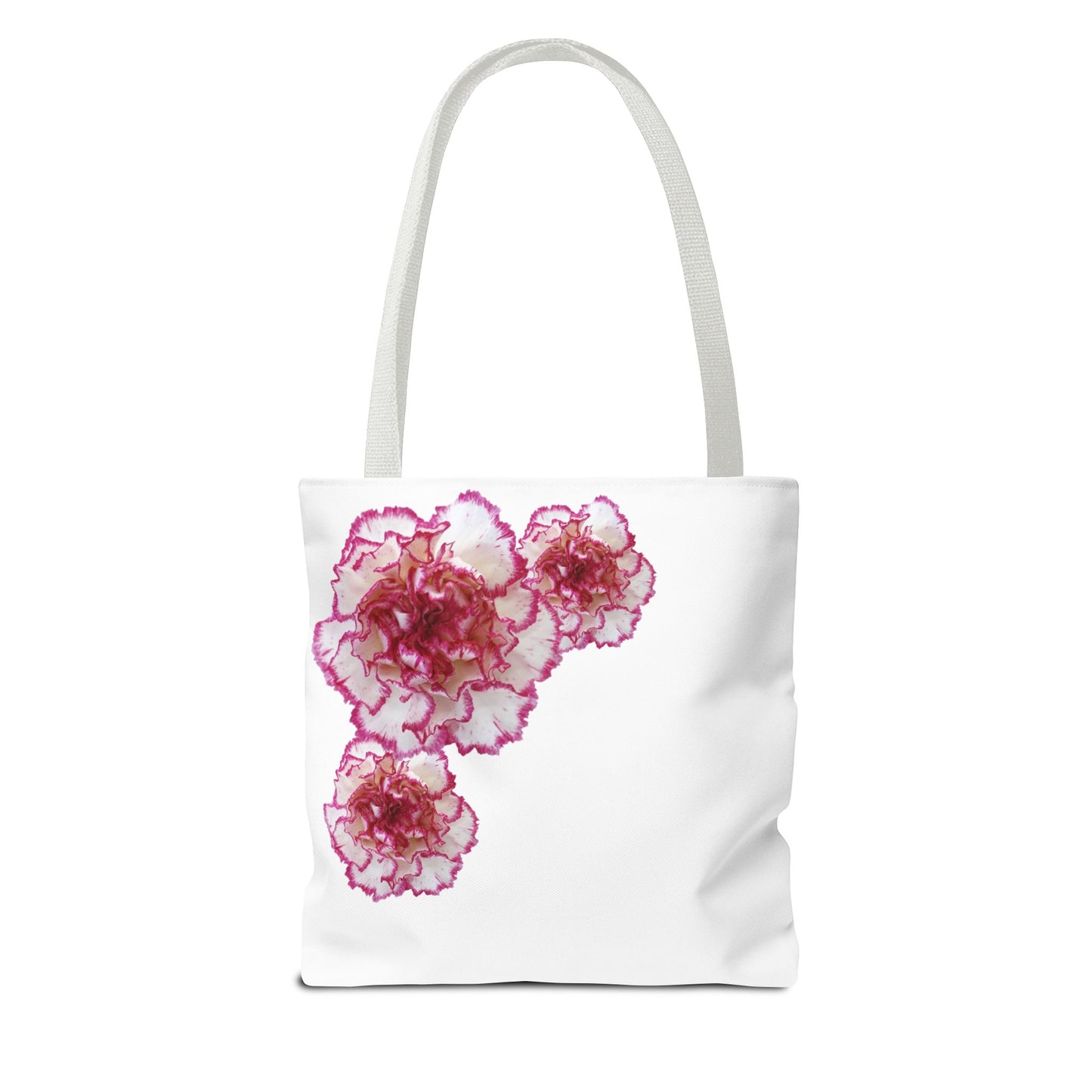 Pink and White Carnation Tote bag