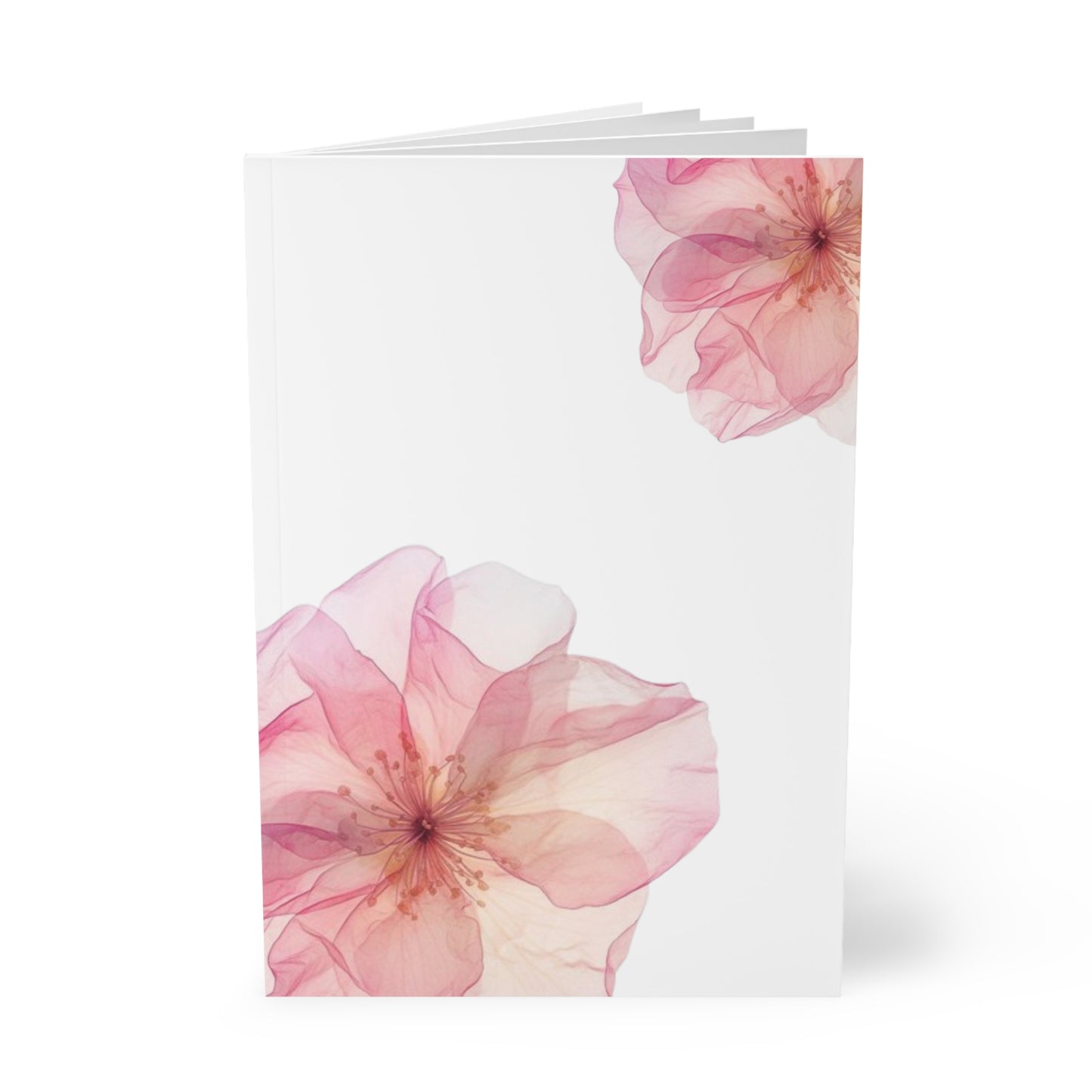 Pink Peony Notebook A5