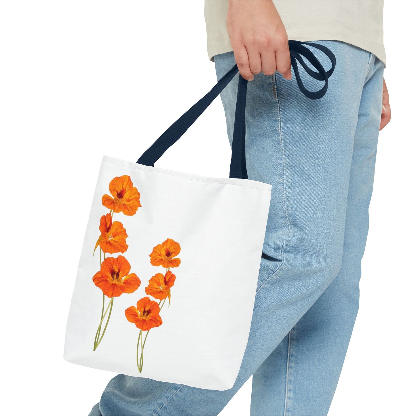 Orange Flower Tote Bag