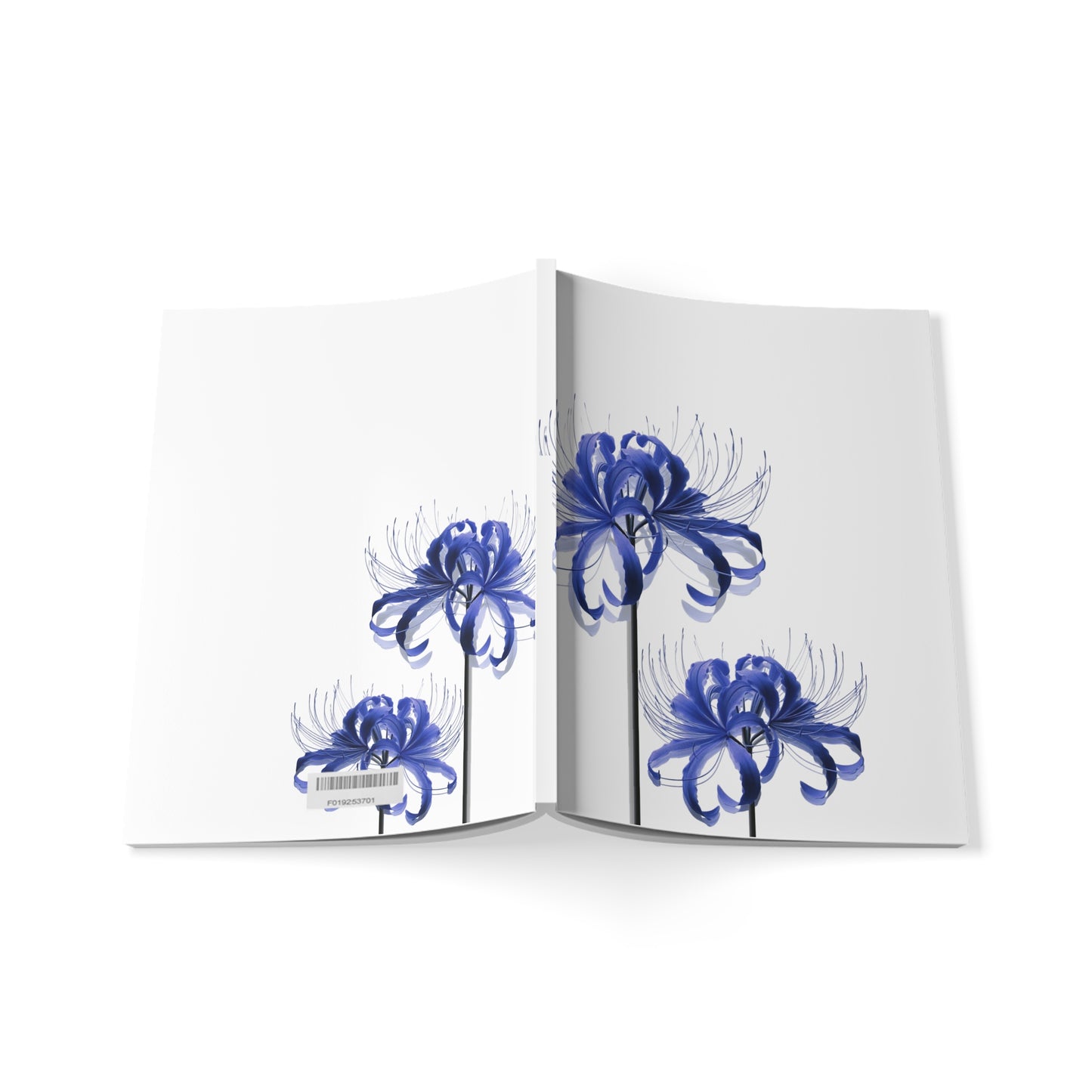 Blue Spider Lilly Notebook A5