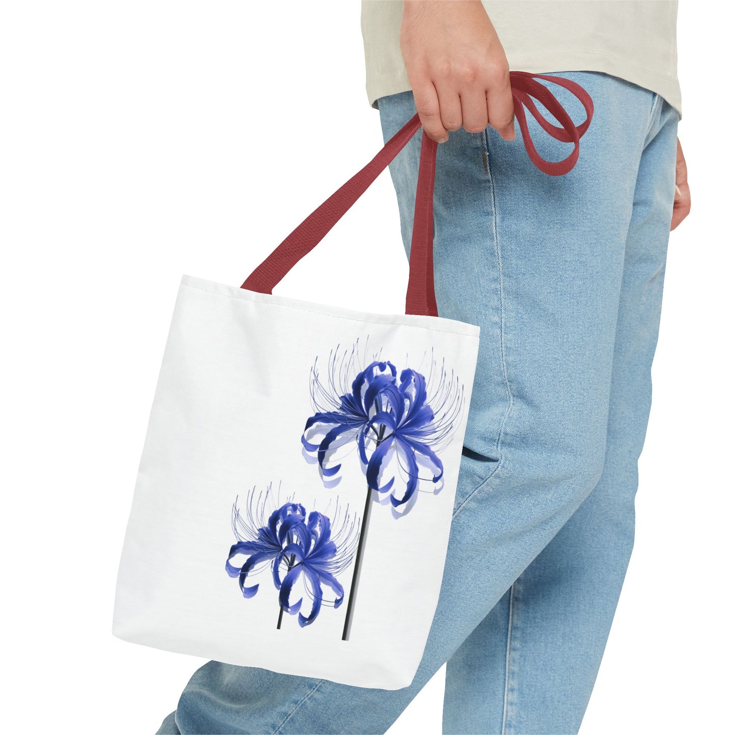 Blue Spider Lilly Tote Bag