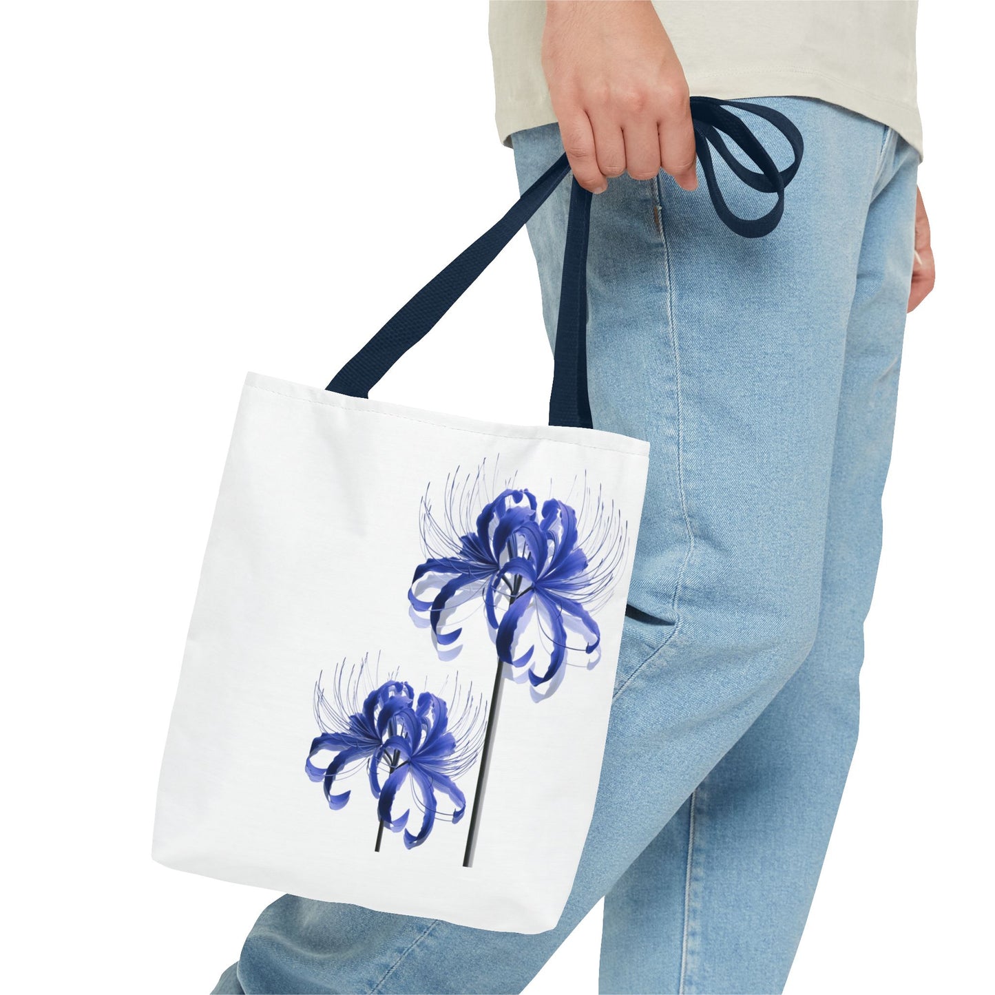 Blue Spider Lilly Tote Bag