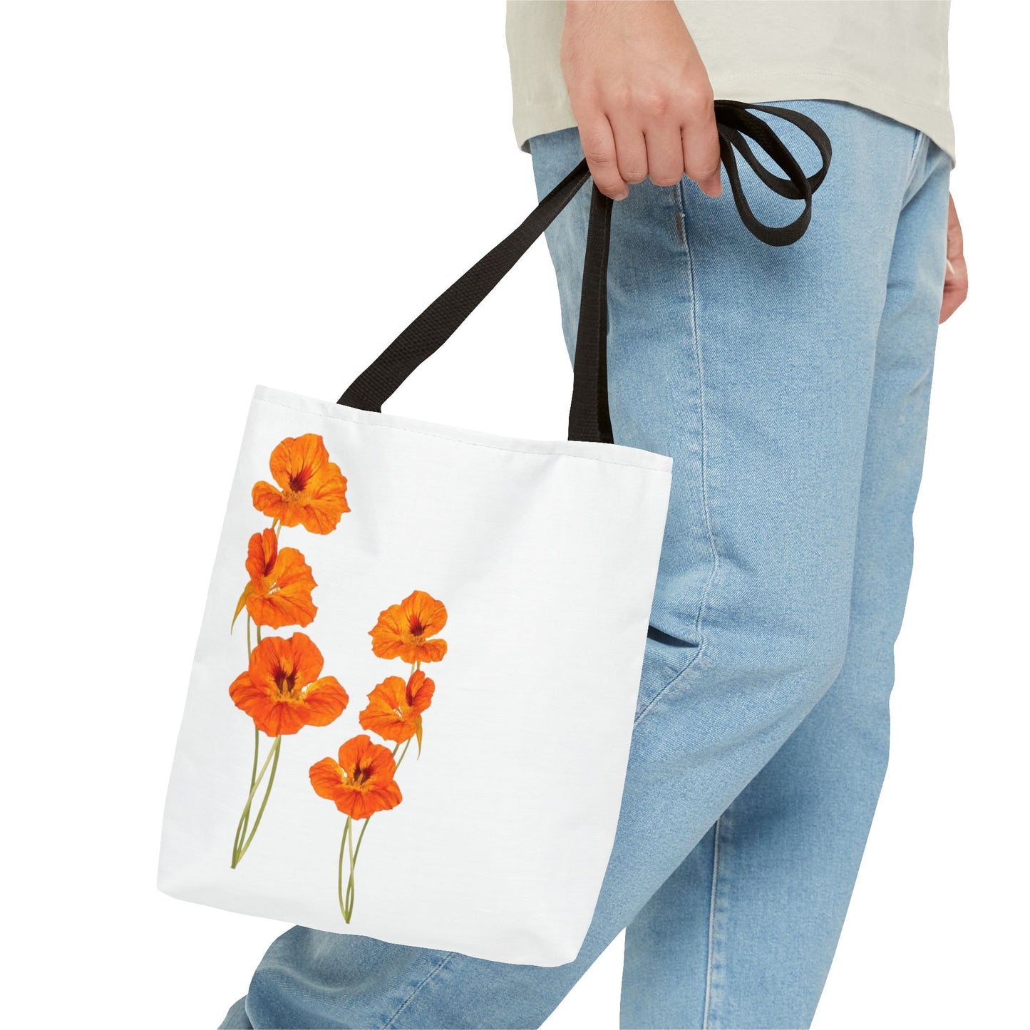 Orange Flower Tote Bag