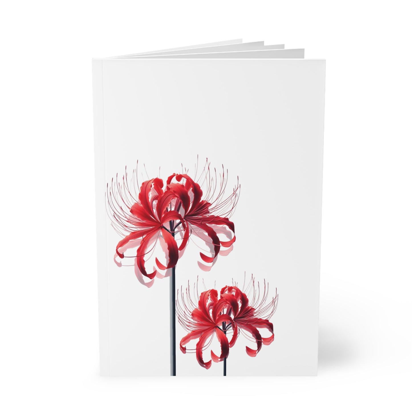 Red Spider Lilly Notebook A5