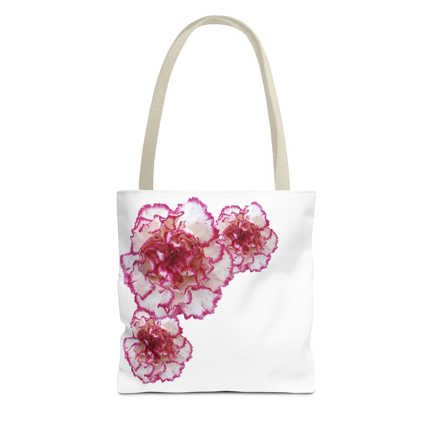 Pink and White Carnation Tote bag