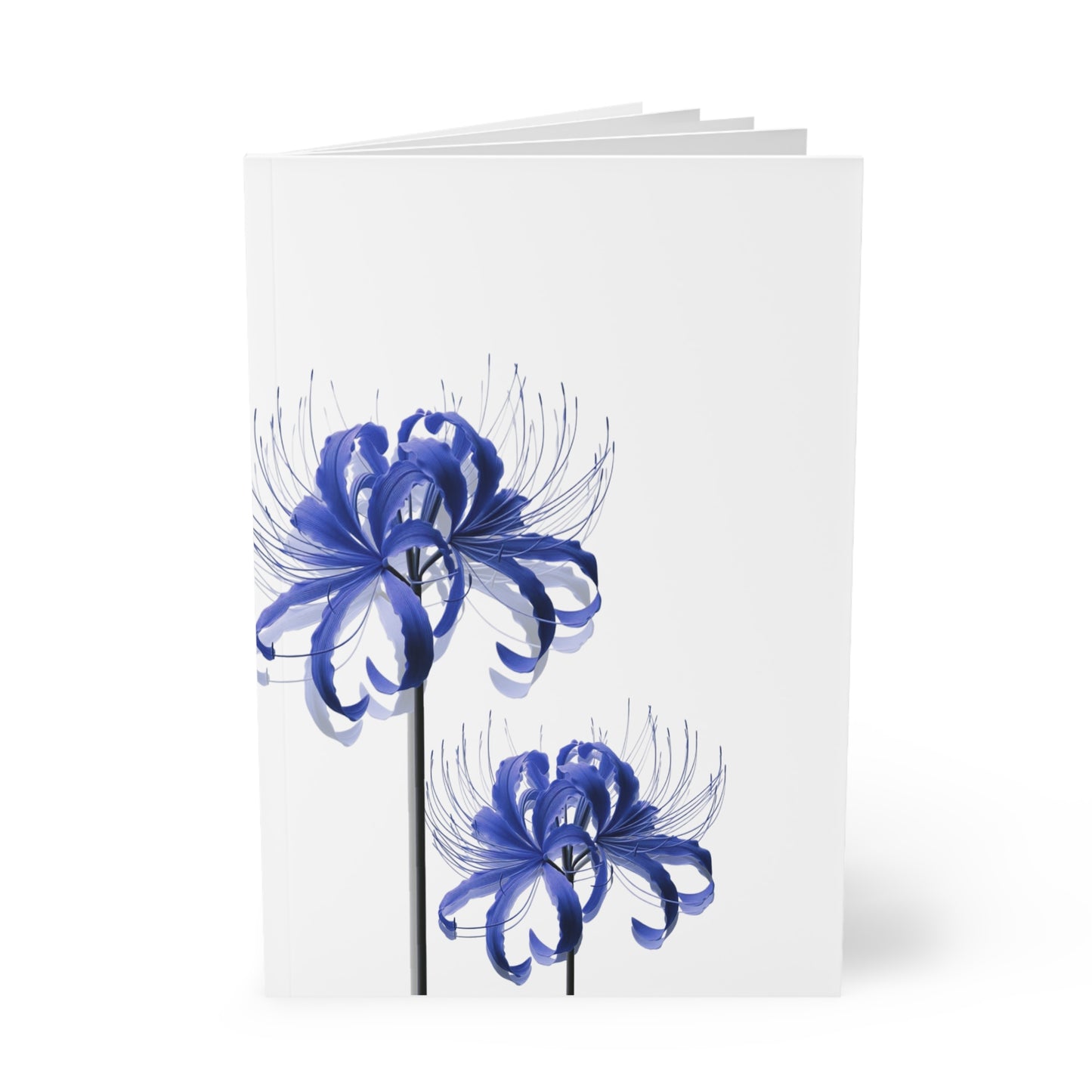 Blue Spider Lilly Notebook A5
