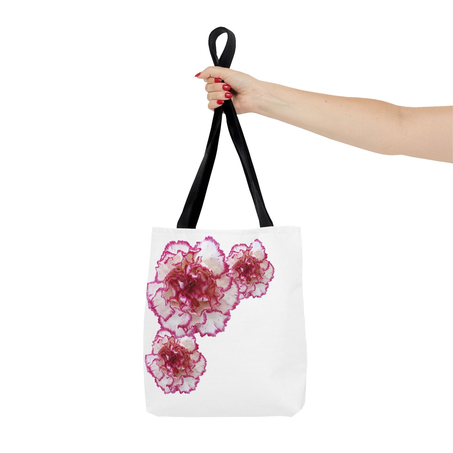 Pink and White Carnation Tote bag