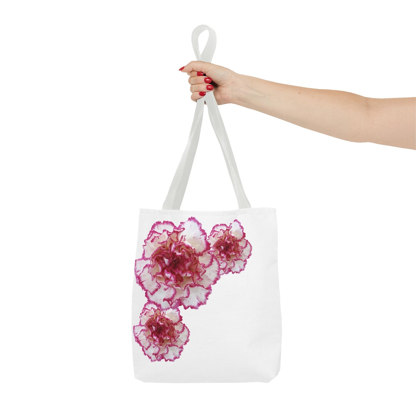 Pink and White Carnation Tote bag