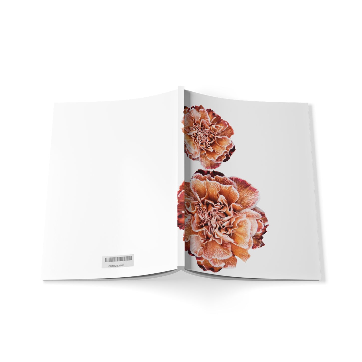 Amber Carnations A5 Notebook