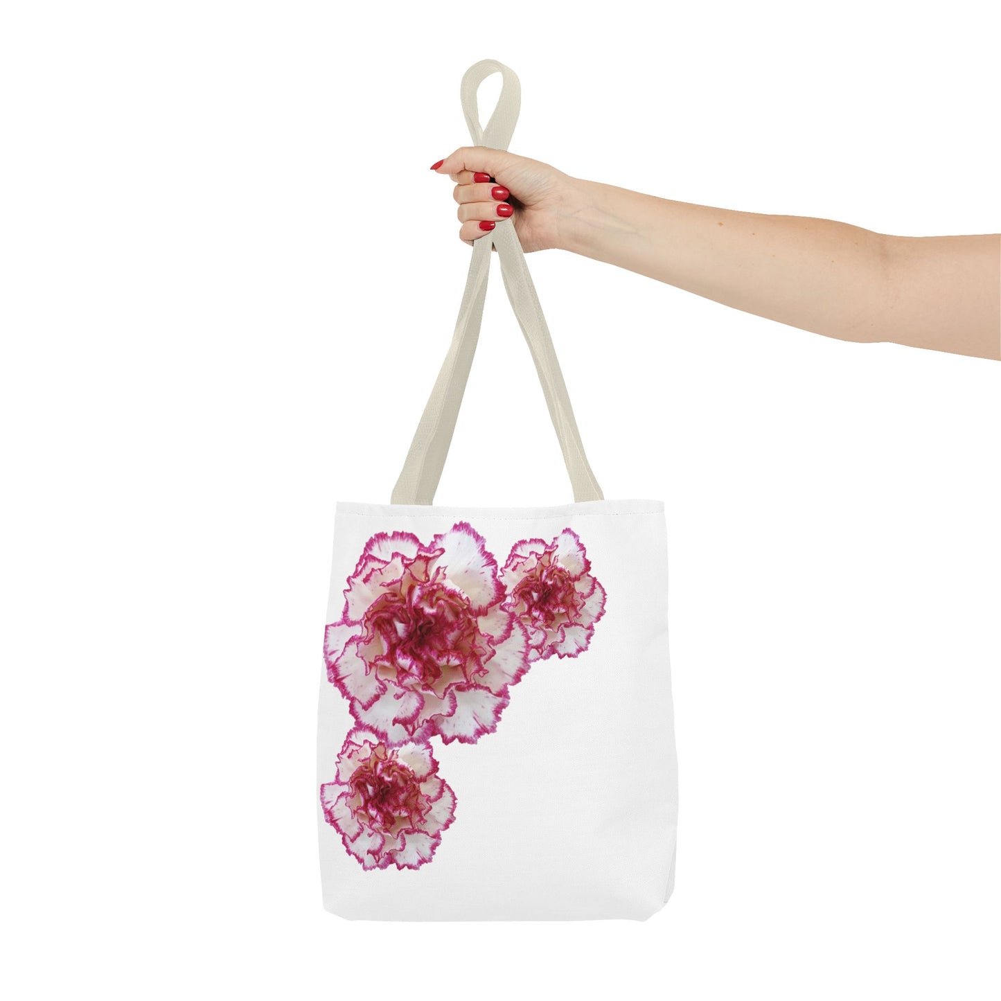 Pink and White Carnation Tote bag