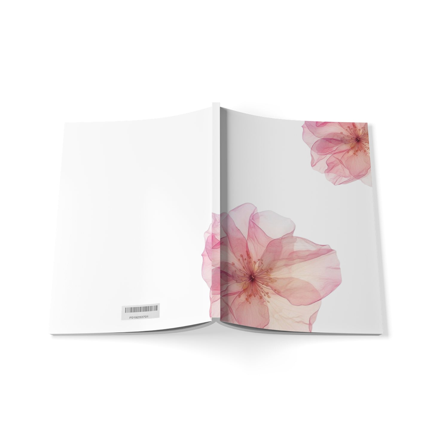 Pink Peony Notebook A5