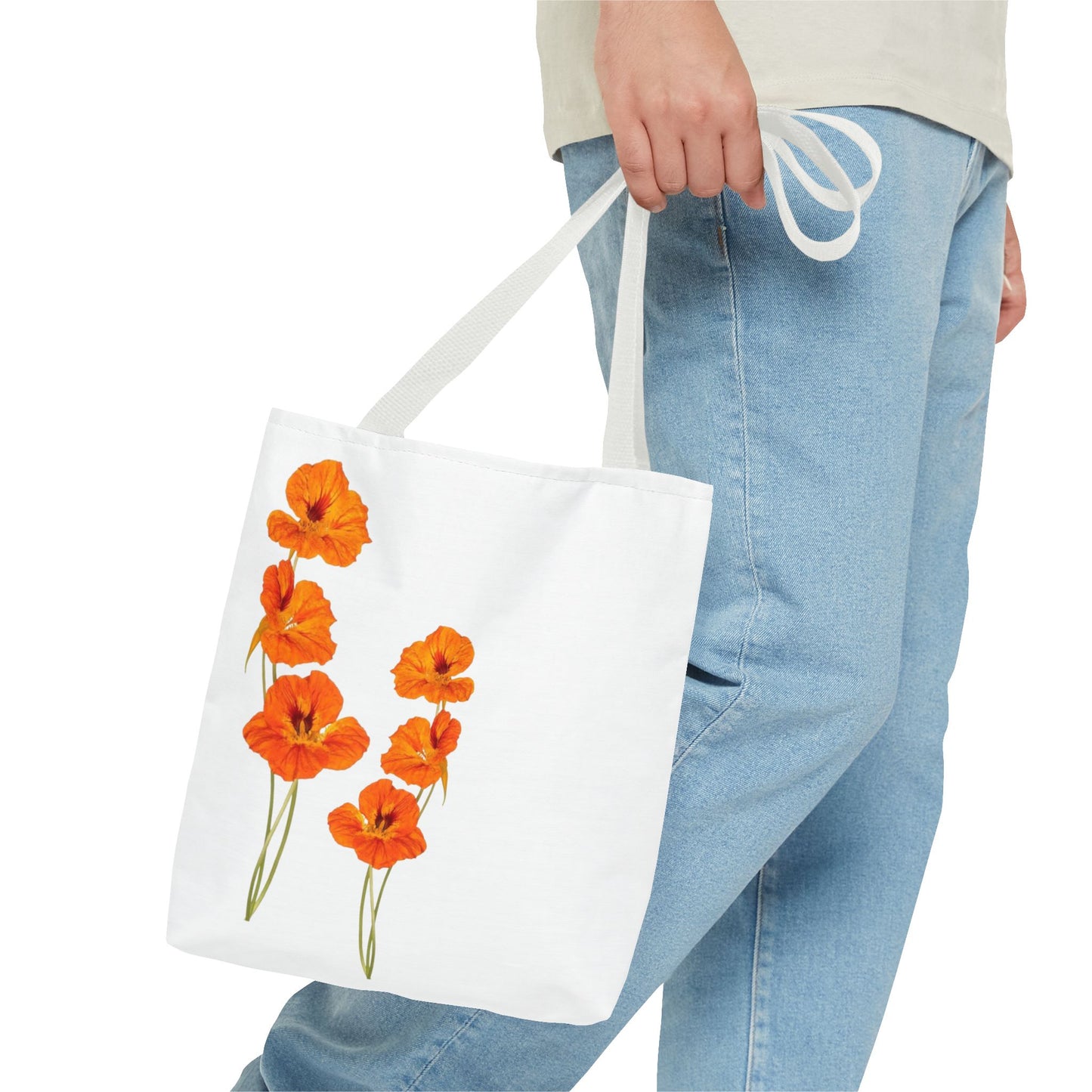 Orange Flower Tote Bag