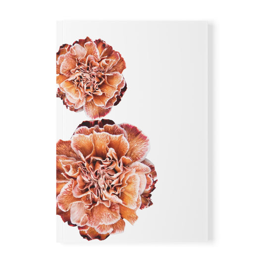 Amber Carnations A5 Notebook