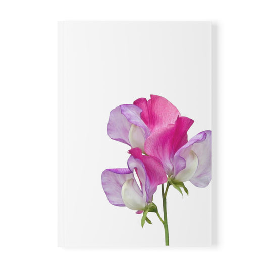 Pink Sweet Pea Notebook A5
