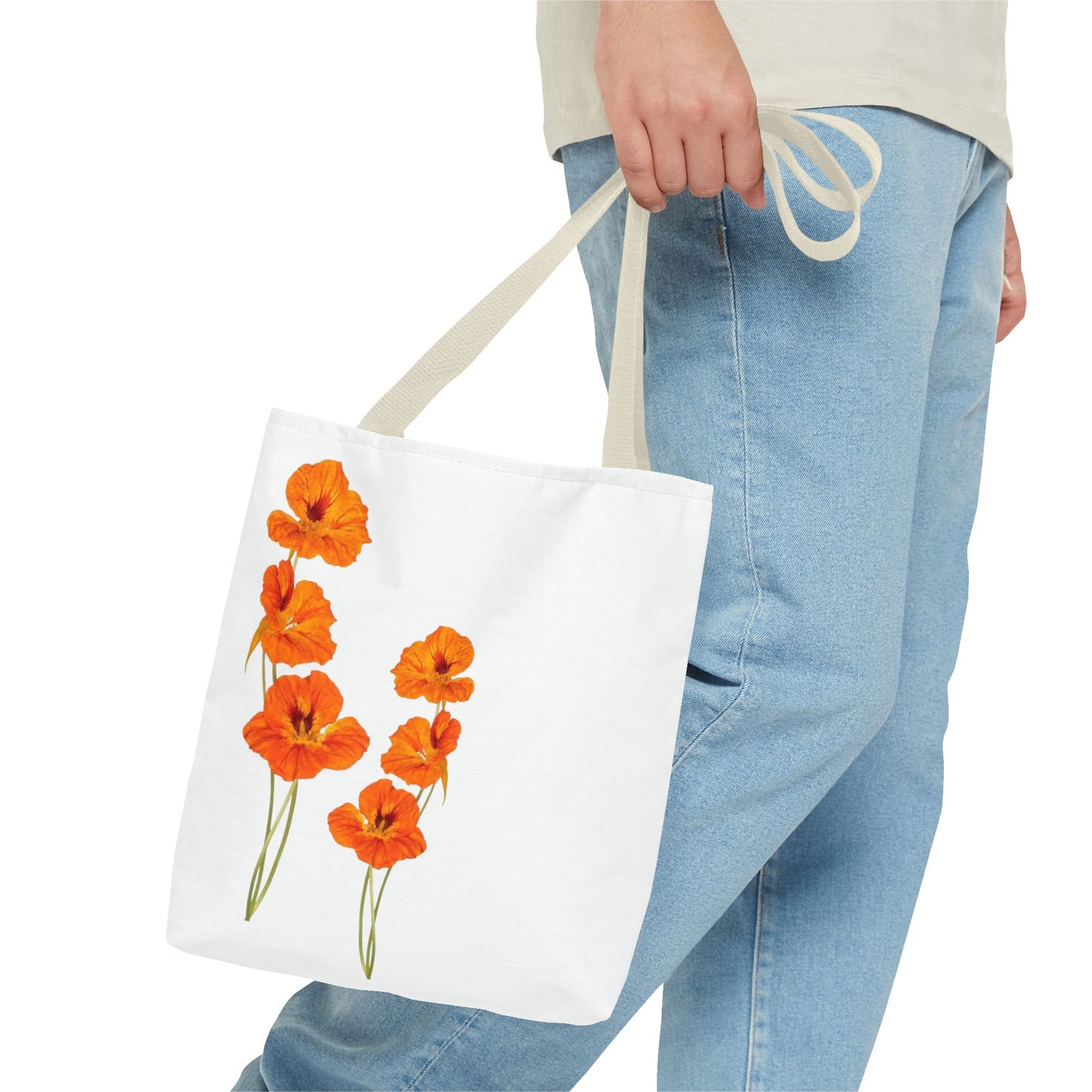 Orange Flower Tote Bag