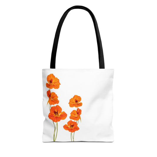 Orange Flower Tote Bag