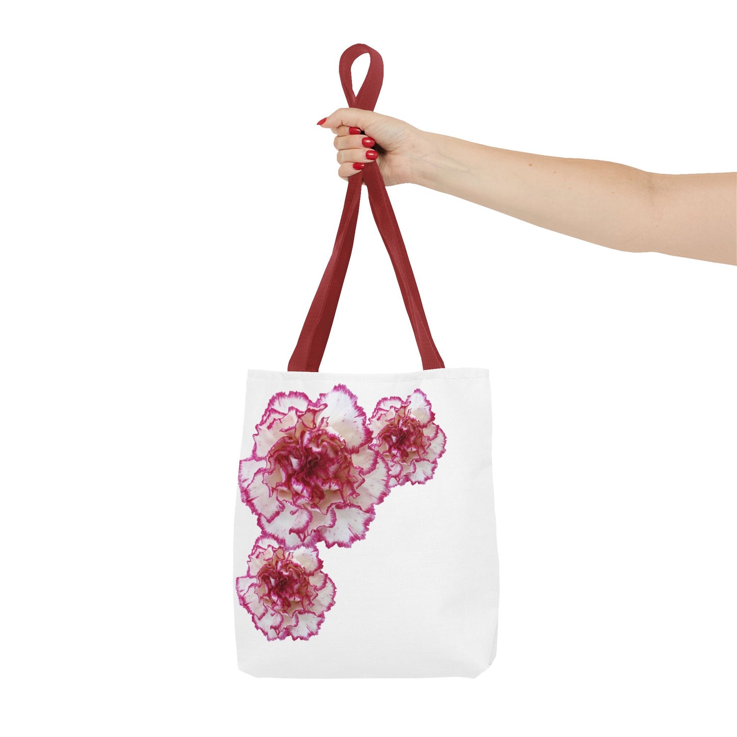 Pink and White Carnation Tote bag