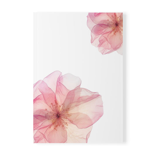 Pink Peony Notebook A5